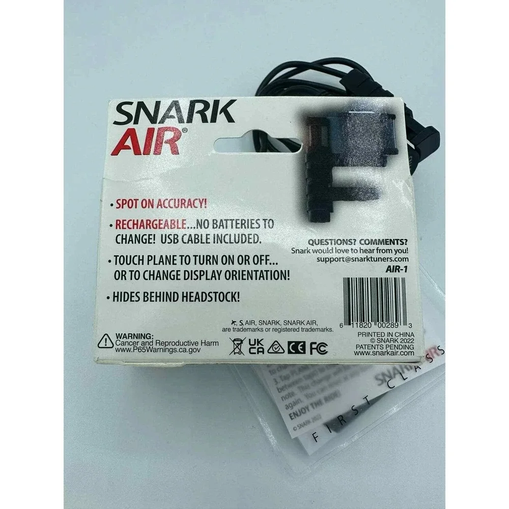 Snark Air Rechargeable Clip On Guitar Tuner Ukulele Bass Mandolin Banjo - Picture 9 of 9